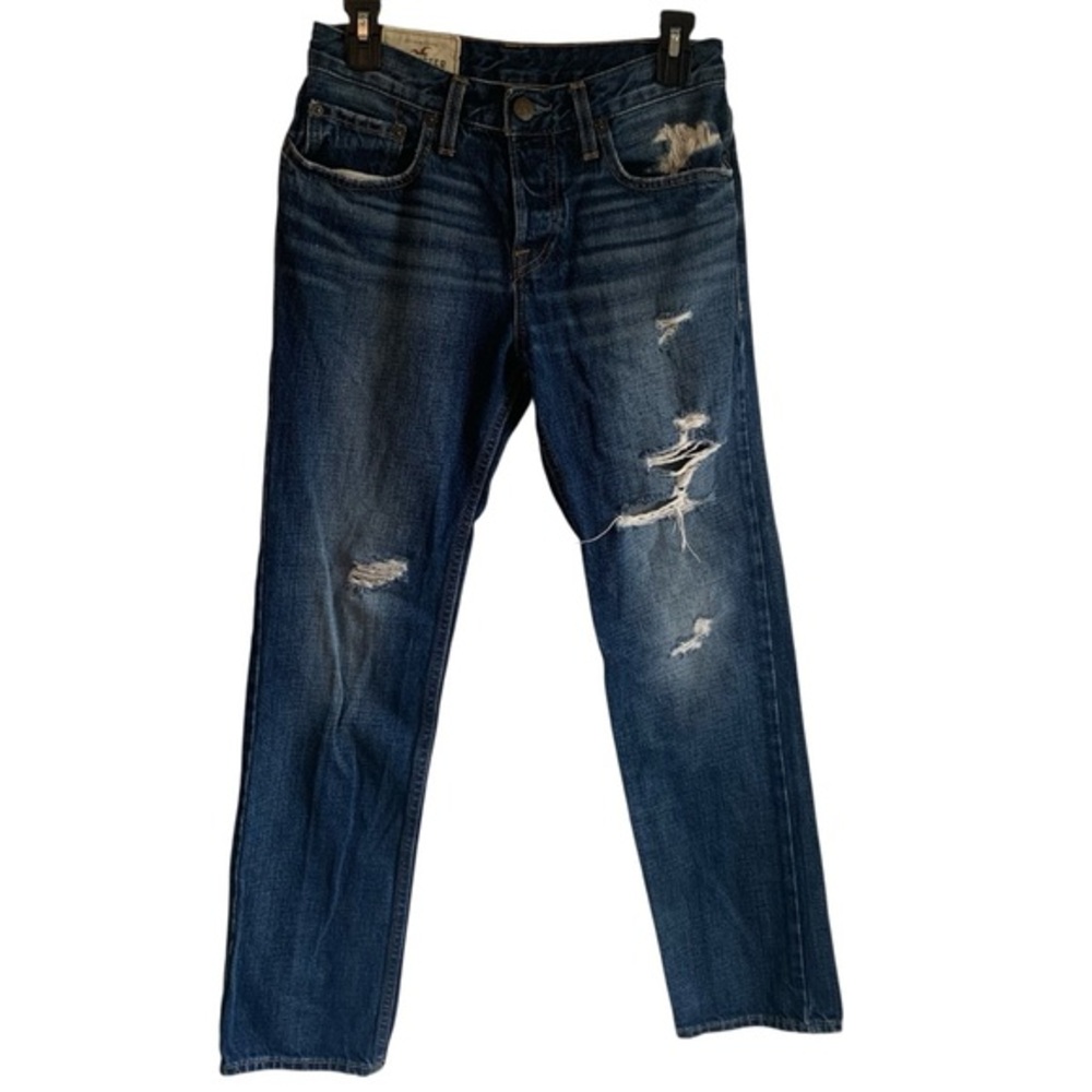 Hollister Slim Straight Distressed Men’s Jeans Sz 28 Inseam 30 Buttonfly